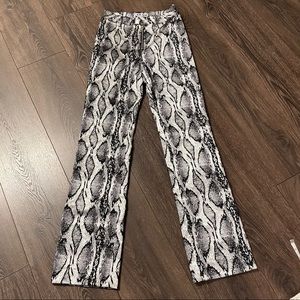 I.AM.GIA Snake Print Flair Pant